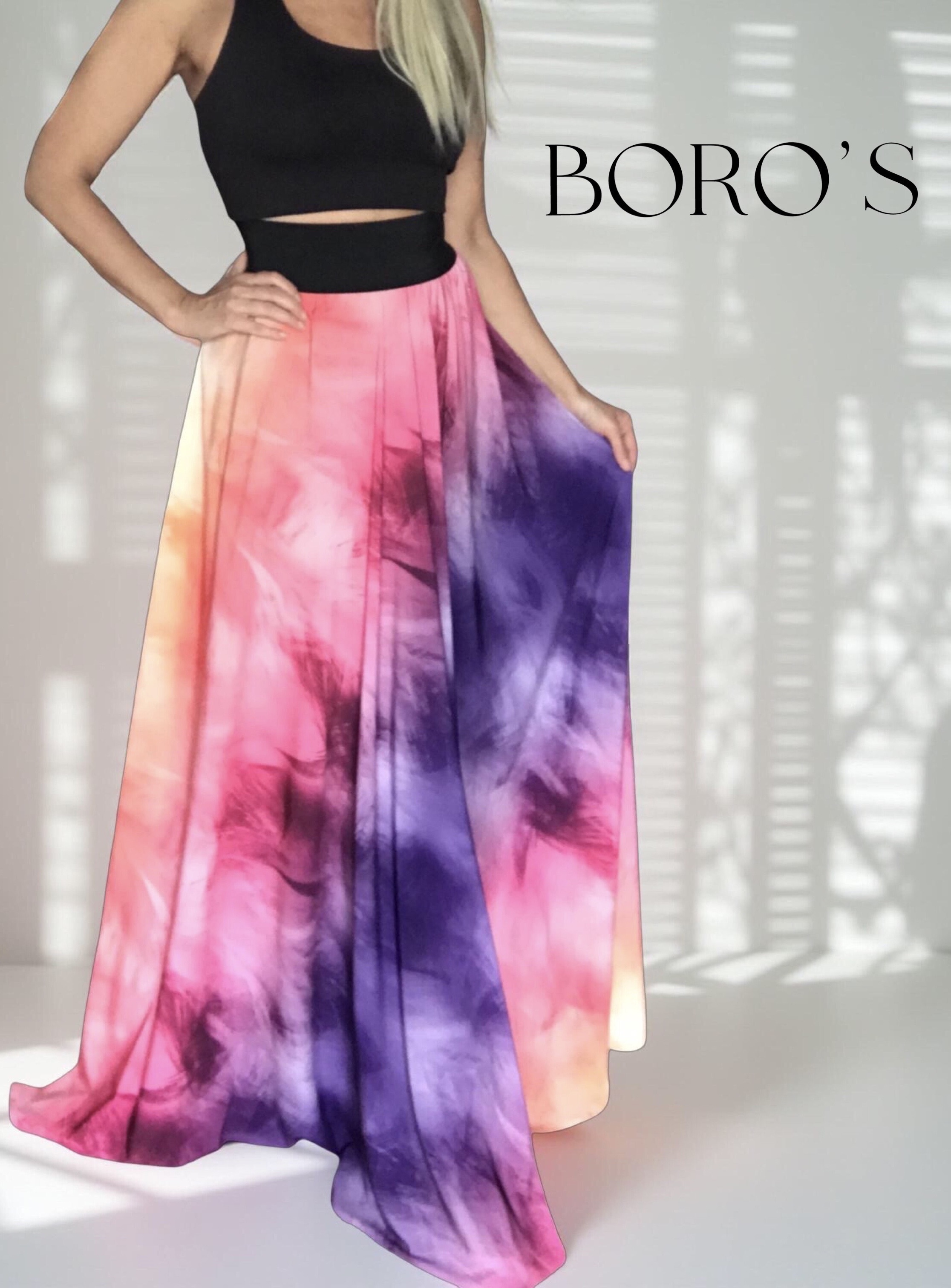 Dlouhá letní sukně - maxi sukně BOROS SK-L-COL1